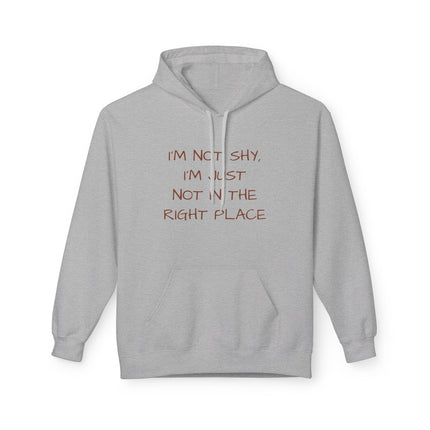 I'm Not Shy, I'm Just Not In The Right Place Hoodie