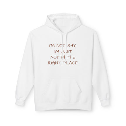 I'm Not Shy, I'm Just Not In The Right Place Hoodie
